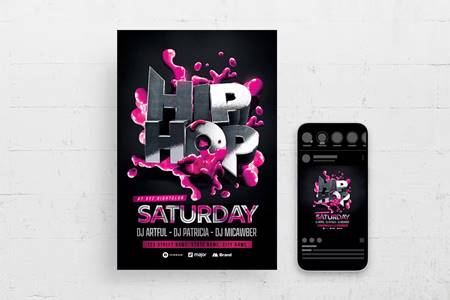 FreePsdVn.com 2205542 TEMPLATE hip hop flyer template c7qke5u cover