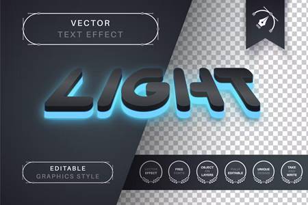 Freepsdvn.com 2206135 Vector Dark Glow Editable Text Effect Font Style Ct2vwpu Cover