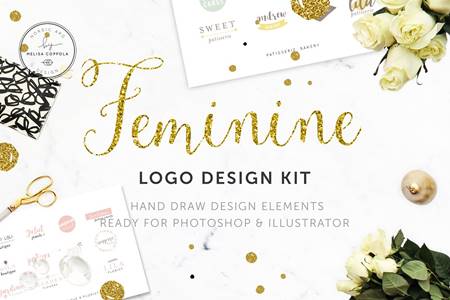 FreePsdVn.com 2206141 VECTOR feminine logo design kit 1106828 cover