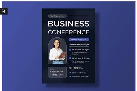 FreePsdVn.com 2206155 TEMPLATE business conference flyer set 9alg3tp cover