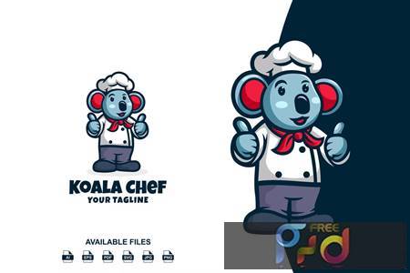 FreePsdVn.com 2207259 VECTOR koala chef logo mascot 3h2ee3t