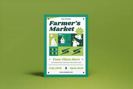 FreePsdVn.com 2207291 TEMPLATE farmers market flyer qkcyyw9 cover