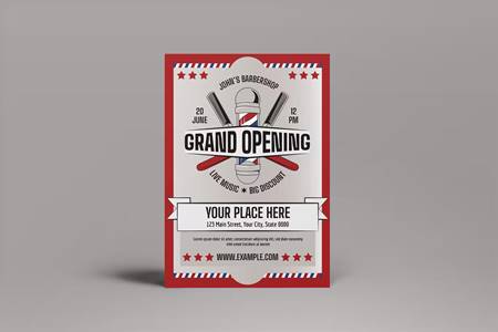 FreePsdVn.com 2207312 TEMPLATE grand opening barbershop flyer s9bld45 cover