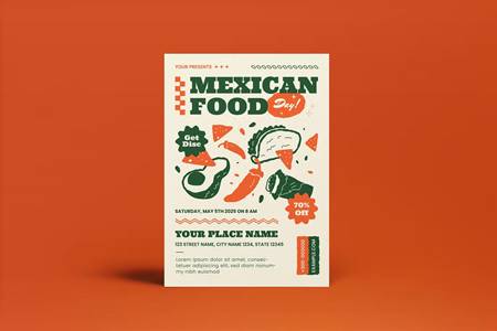 Freepsdvn.com 2207315 Template Mexican Food Sale Flyer Dnrwd8m Cover