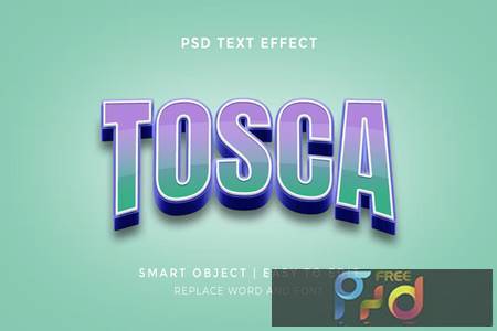 3D Tosca Editable Text Effect 5Y9H2DV 1