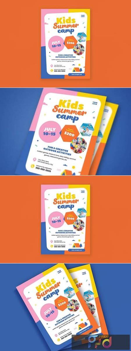 Kids Summer Camp Event Flyer JXNAYEX 1