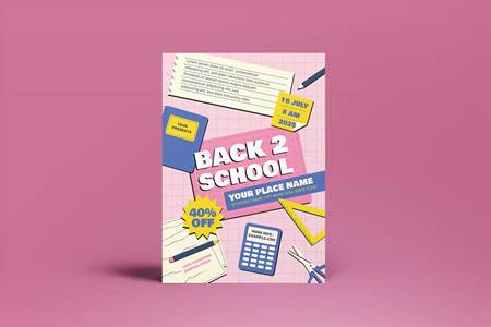 FreePsdVn.com 2207502 TEMPLATE back to school flyer htw5ty9 cover