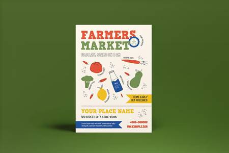 FreePsdVn.com 2207523 TEMPLATE farmers market flyer gkr26bn cover