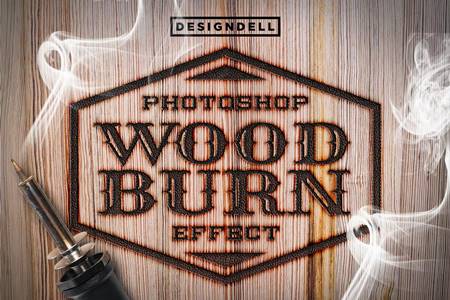 Freepsdvn.com 2208036 Action Wood Burn Photoshop Effect Aeaxxmt Cover