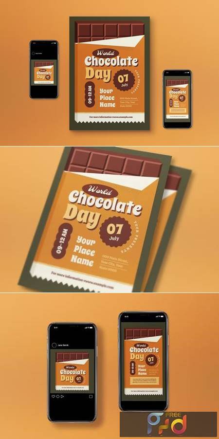 FreePsdVn.com 2208058 TEMPLATE world chocolate day flyer set qcnk5uu 2