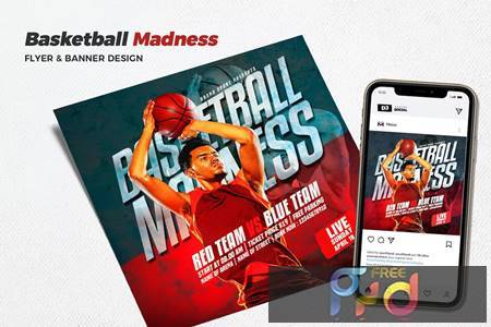 Basketball Madness Social Media Promotion VUGGC8N 1