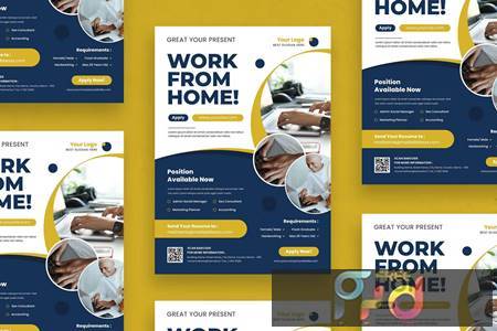 Modern Work From Home - Flyer LGHY4ZW 1