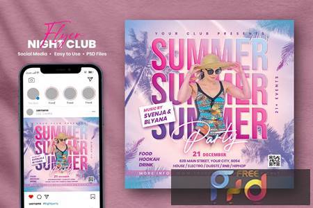 Summer Party Flyer - Svenja FBNXWB5 1