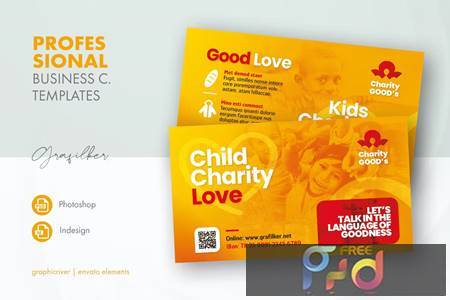 Charity Business Card Templates 3HB7UM4 1
