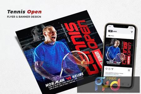 Tennis Open Social Media Promotion X4X4K5Y 1