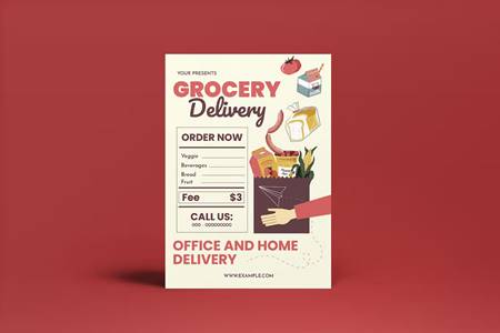 FreePsdVn.com 2208260 TEMPLATE grocery delivery flyer p5qjenb cover
