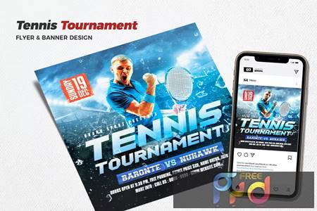 Tennis Tournament Social Media Promotion BEGZK6N 1
