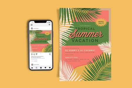 FreePsdVn.com 2208293 TEMPLATE tropical summer vacation template 6cemcyd cover