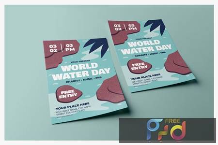 World Water Day Event Celebration - Poster C8T8K7T 1