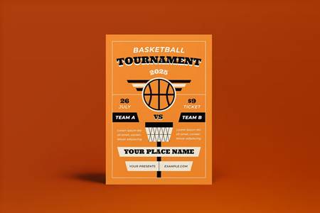 FreePsdVn.com 2208349 TEMPLATE basketball tournament flyer u392l42 cover