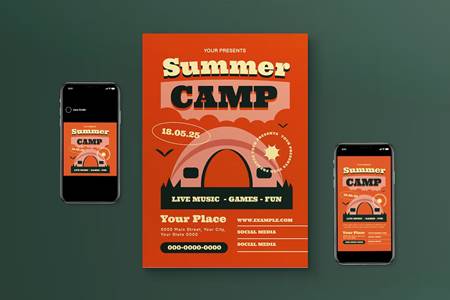 FreePsdVn.com 2208407 TEMPLATE summer camp flyer set 7wasztw cover