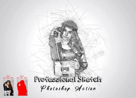 FreePsdVn.com 2208523 ACTION professional sketch photoshop action 7513772 cover