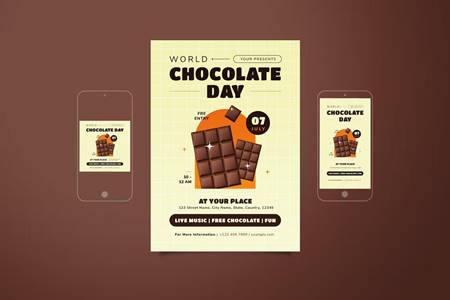 FreePsdVn.com 2208542 TEMPLATE world chocolate day flyer set crndwge cover