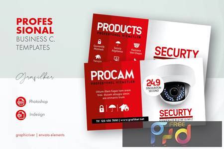Security Technology Business Card Templates GRZUKMZ 1