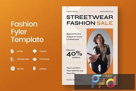 Streetwear Fashion Sale Flyer D2BP5Z7 1