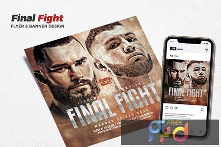 Final Fight Flyer and Social Media Promotion AZMFEWT 1