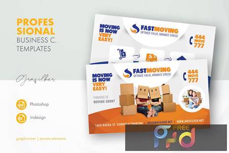 Moving House Business Card Templates FD4WFA5 1