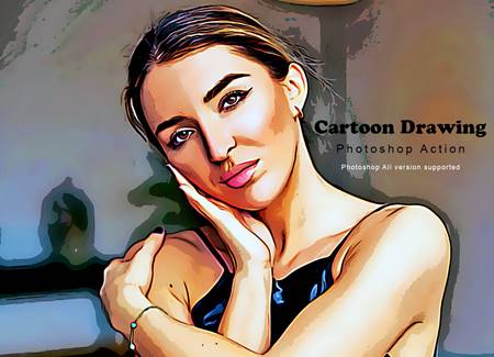 FreePsdVn.com 2209079 ACTION cartoon drawing photoshop action 7547686 cover
