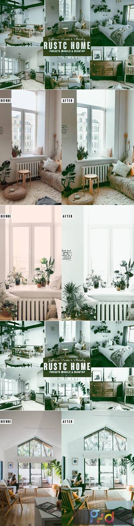 Rustic Home Photoshop Action & Lightrom Presets AXZVJNV 1
