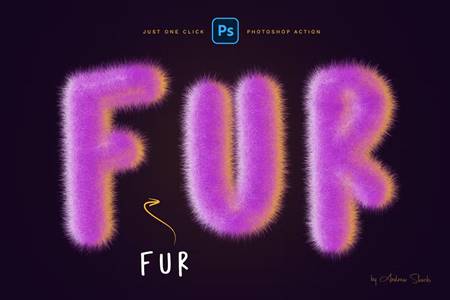 Fur Effect Photoshop Action 6SKQTRT - FreePSDvn