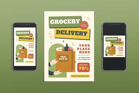 FreePsdVn.com 2209188 TEMPLATE grocery delivery flyer agnnwtb cover