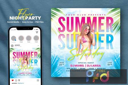Summer Party Flyer - Muire PW9SLNZ 1