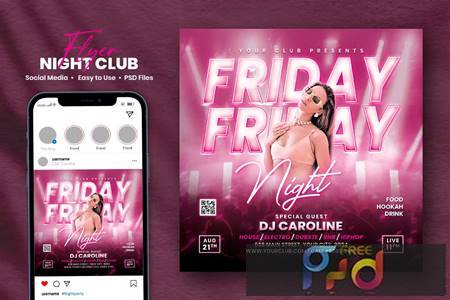 Night Club Flyer - Caroline PTWM2HN 1