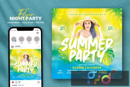 Summer Party Flyer - Sasa 8BPJVVH 1