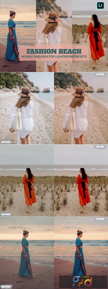 Fashion Beach Lightroom Presets Dekstop and Mobile 3WY3B6T 1
