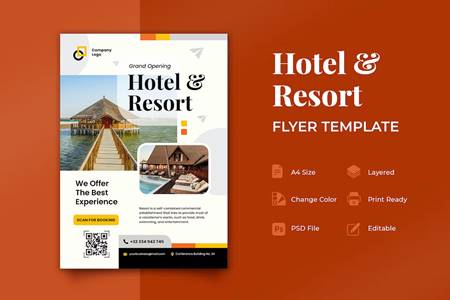 FreePsdVn.com 2209263 TEMPLATE hotel and resort flyer 9gng2wy cover