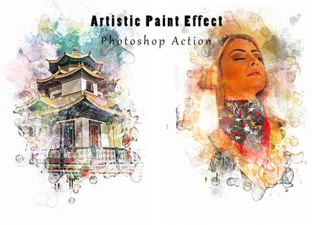 Freepsdvn.com 2210082 Action Artistic Paint Effect Photoshop Action 8455109 Cover