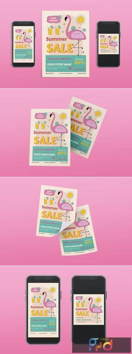 FreePsdVn.com 2210083 TEMPLATE summer sale flyer 88vmksy