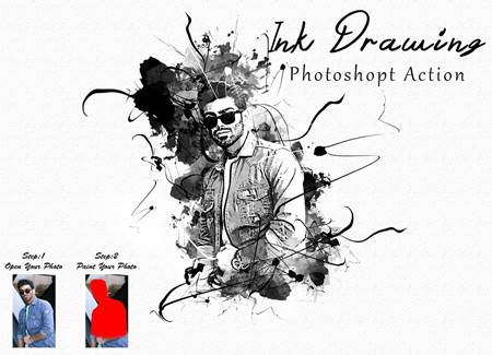FreePsdVn.com 2210097 ACTION ink drawing photoshop action 10187913 cover