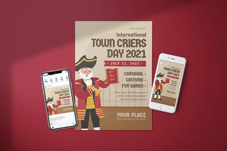 FreePsdVn.com 2210135 TEMPLATE international town criers day flyer media kit fptwads cover