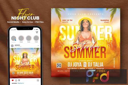 Summer Party Flyer - Joya KPKN9W6 1