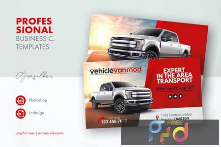 Commercial Vehicle Business Card Templates YRVHE4E 1