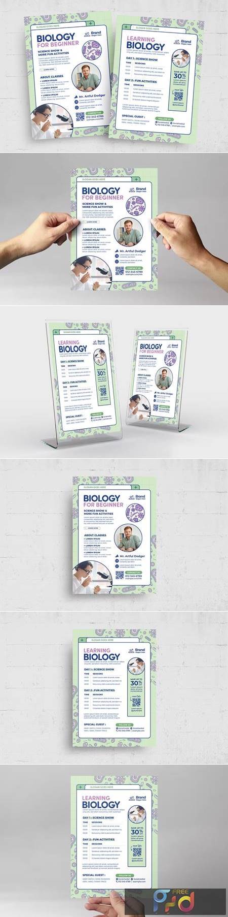 Biology Education Flyer Template GX7MWW9 1