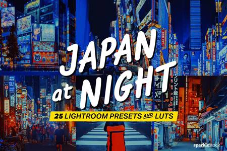 FreePsdVn.com 2210259 PRESET 25 japan at night lightroom presets and luts eu8er9v cover