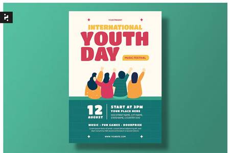 FreePsdVn.com 2210274 TEMPLATE international youth day flyer k7cumfk cover