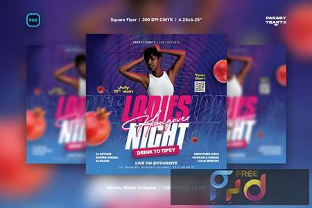 Ladies Night Flyer ZHASSH8 1